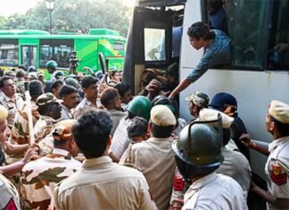 INDIA Bloc Leaders Condemn Detentions of Anti-ECI Protesters, Raise Concerns Over Democratic Rights detained in Delhi amid a CJP protest